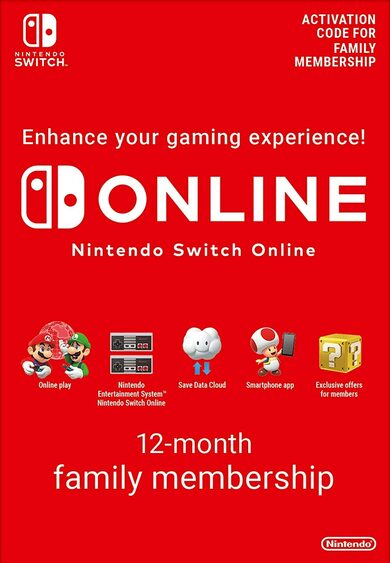 Nintendo Online-Familienmitgliedschaft - 12 Monate Eshop Key Europe