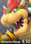 Nintendo eShop Guthaben 50 € — Guthabenkarte für den deutschen Nintendo eShop